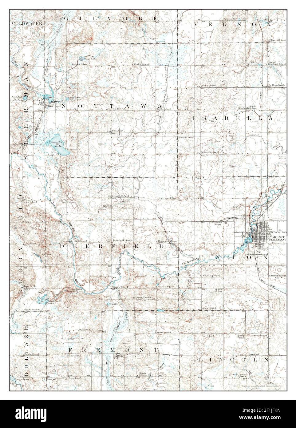Mount pleasant michigan map Cut Out Stock Images & Pictures Alamy