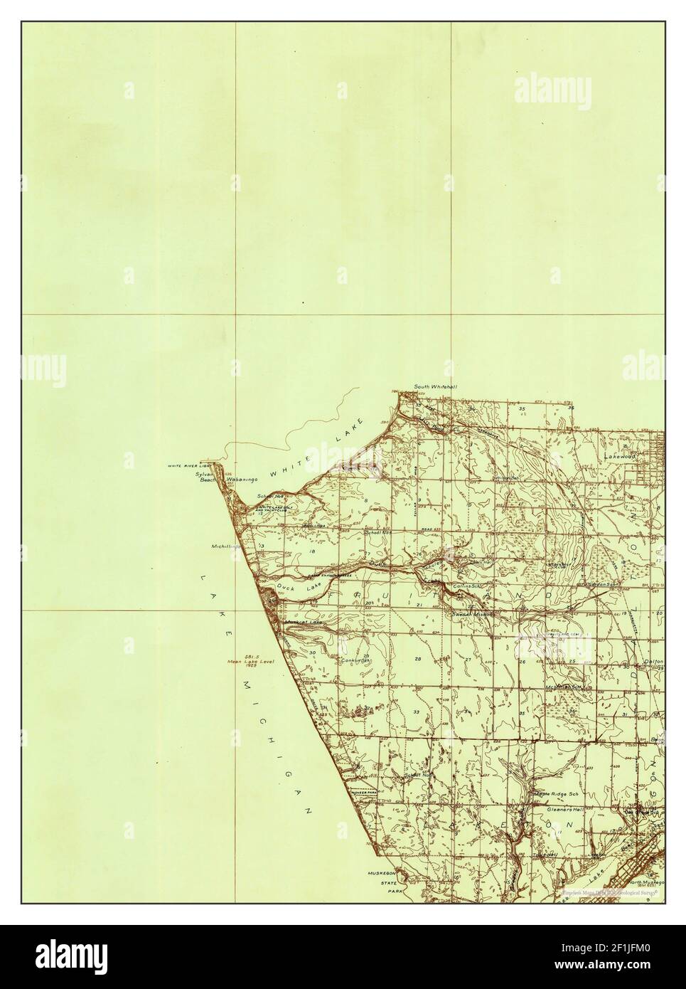 Montague michigan map Cut Out Stock Images & Pictures Alamy