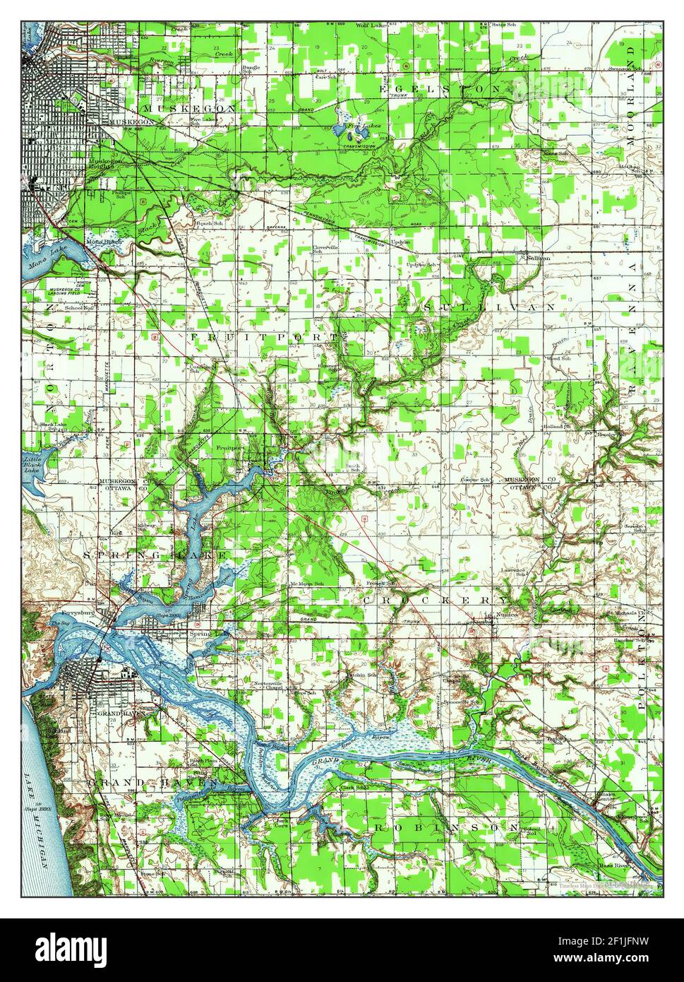 Muskegon, Michigan, map 1930, 162500, United States of America by