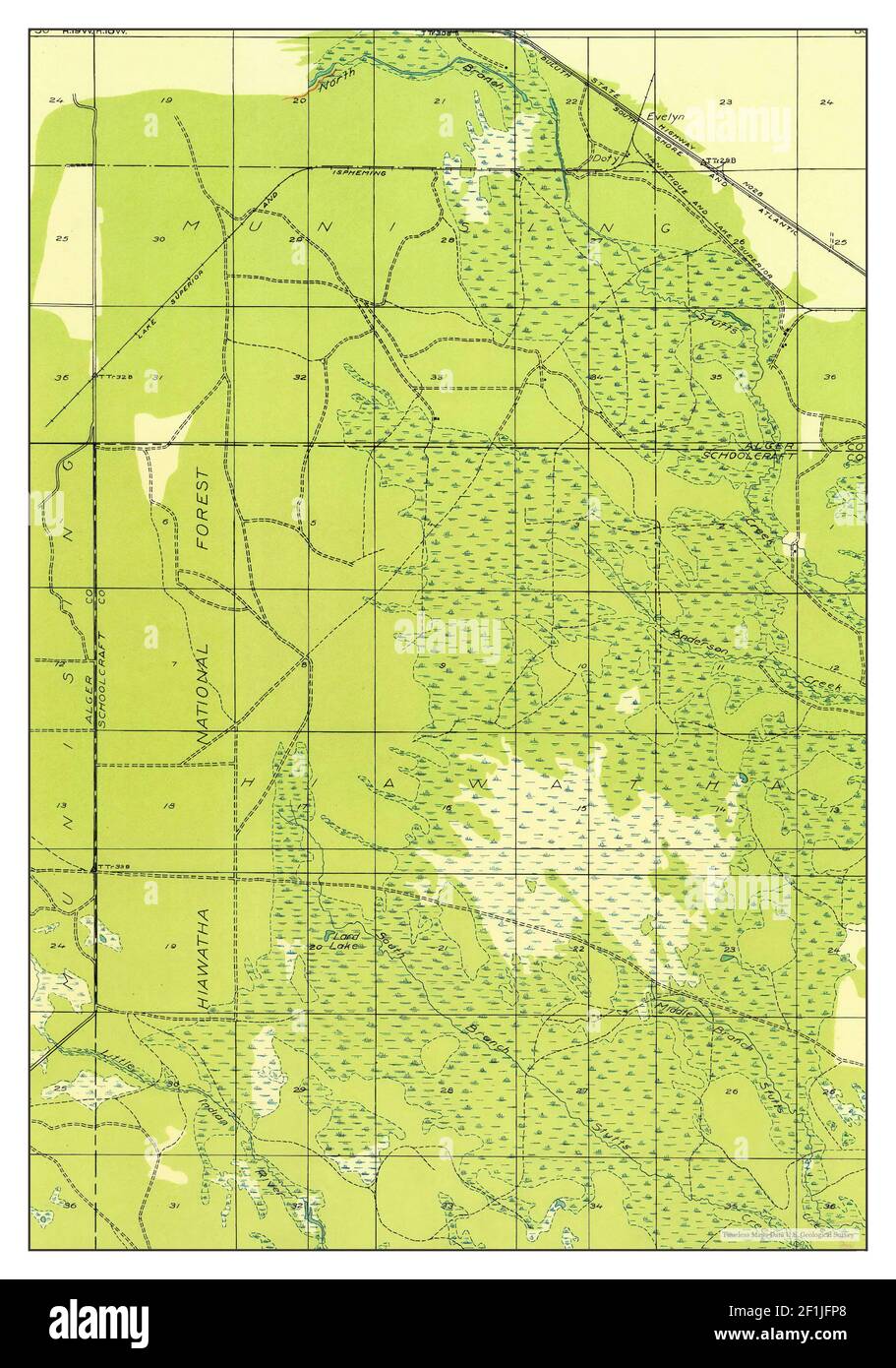 Map of munising Cut Out Stock Images & Pictures Alamy