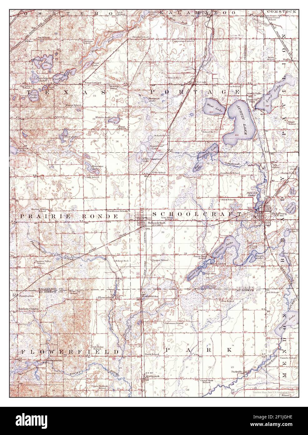 Map of schoolcraft hires stock photography and images Alamy