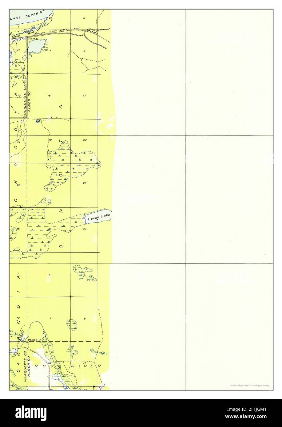 Skandia NE, Michigan, map 1932, 131680, United States of America by