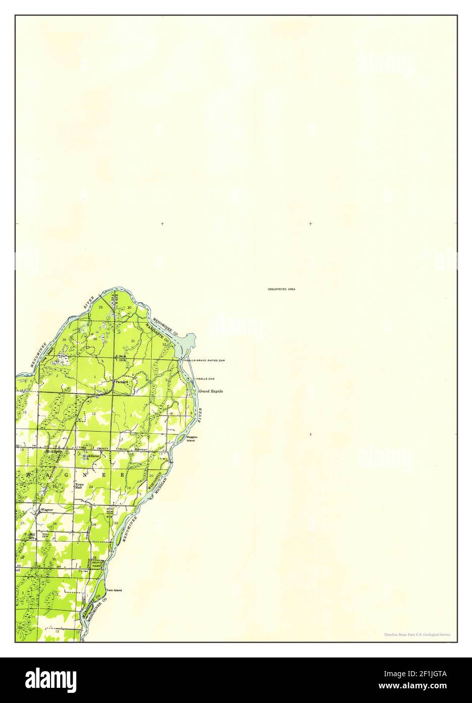 Stephenson, Michigan, map 1949, 148000, United States of America by