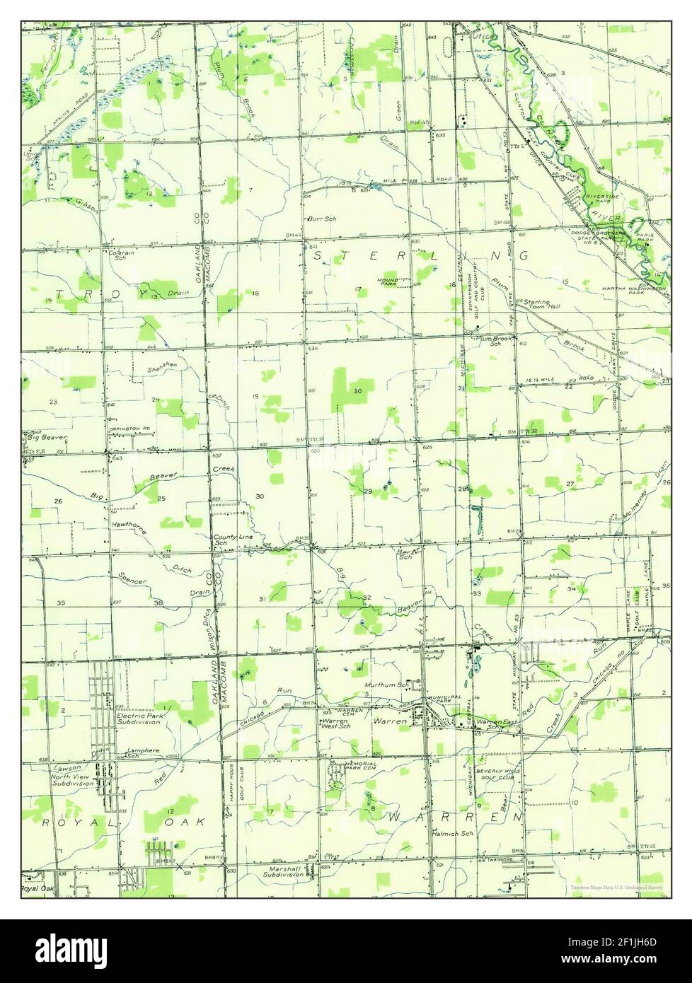 Warren michigan map Cut Out Stock Images & Pictures Alamy