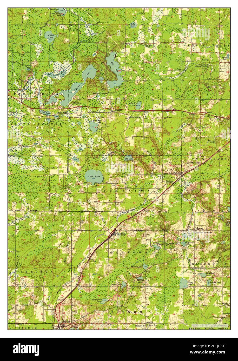Map of barnum Cut Out Stock Images & Pictures Alamy
