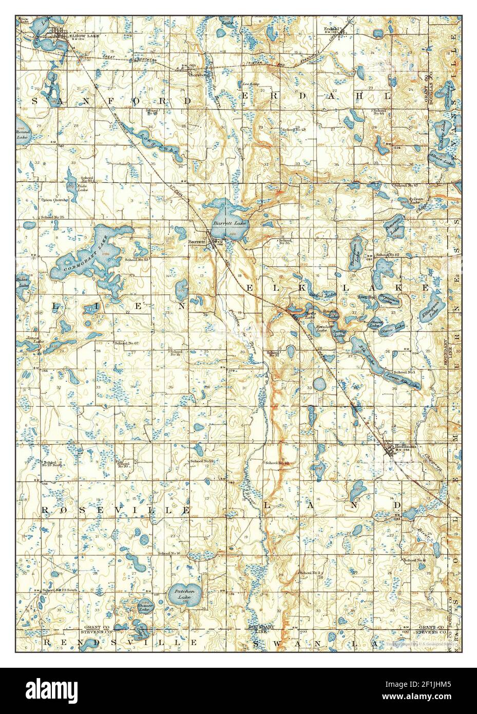 Barrett, Minnesota, map 1911, 162500, United States of America by