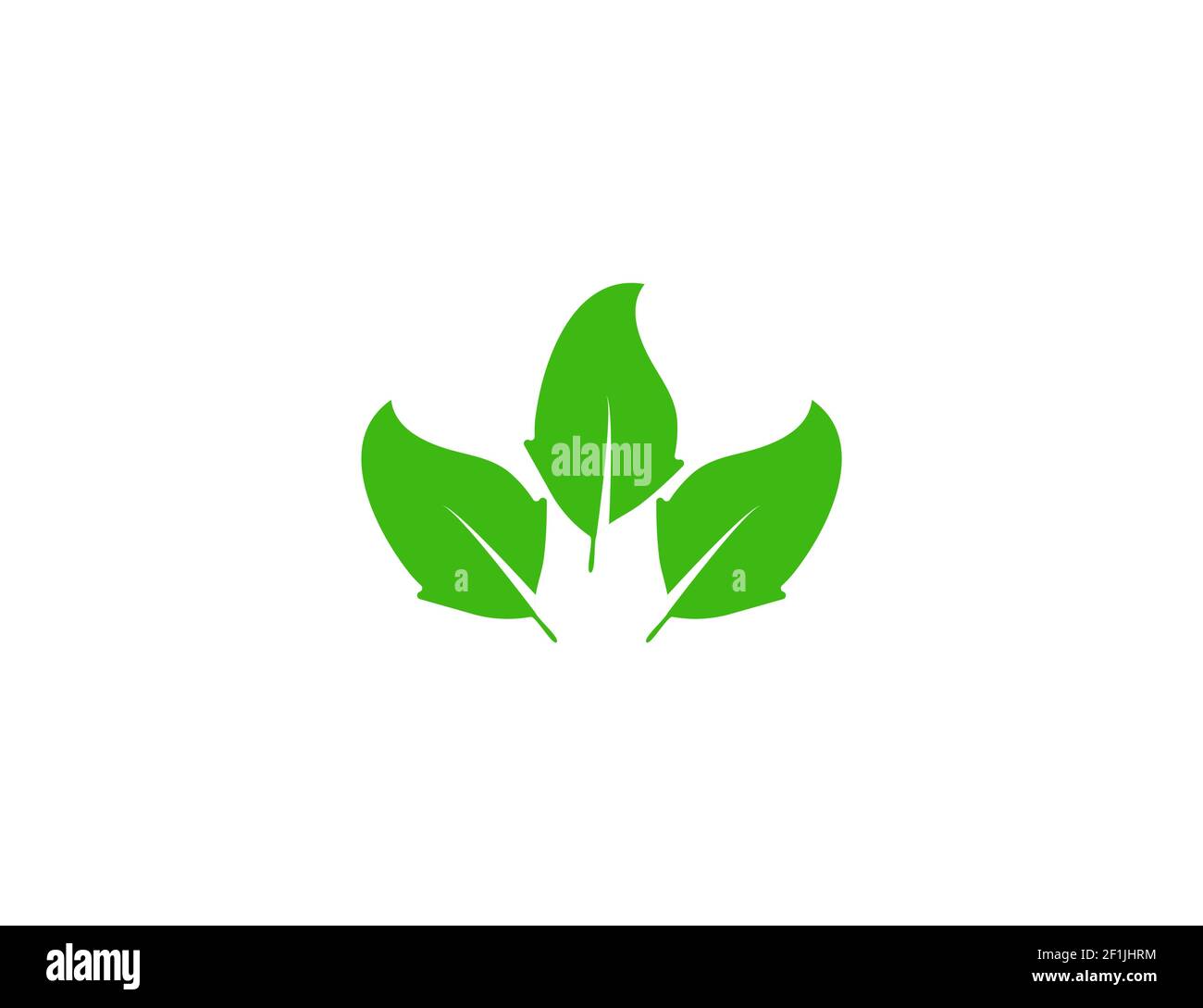 Vector illustration. Green leaf Eco icon Stock Vector Image & Art - Alamy