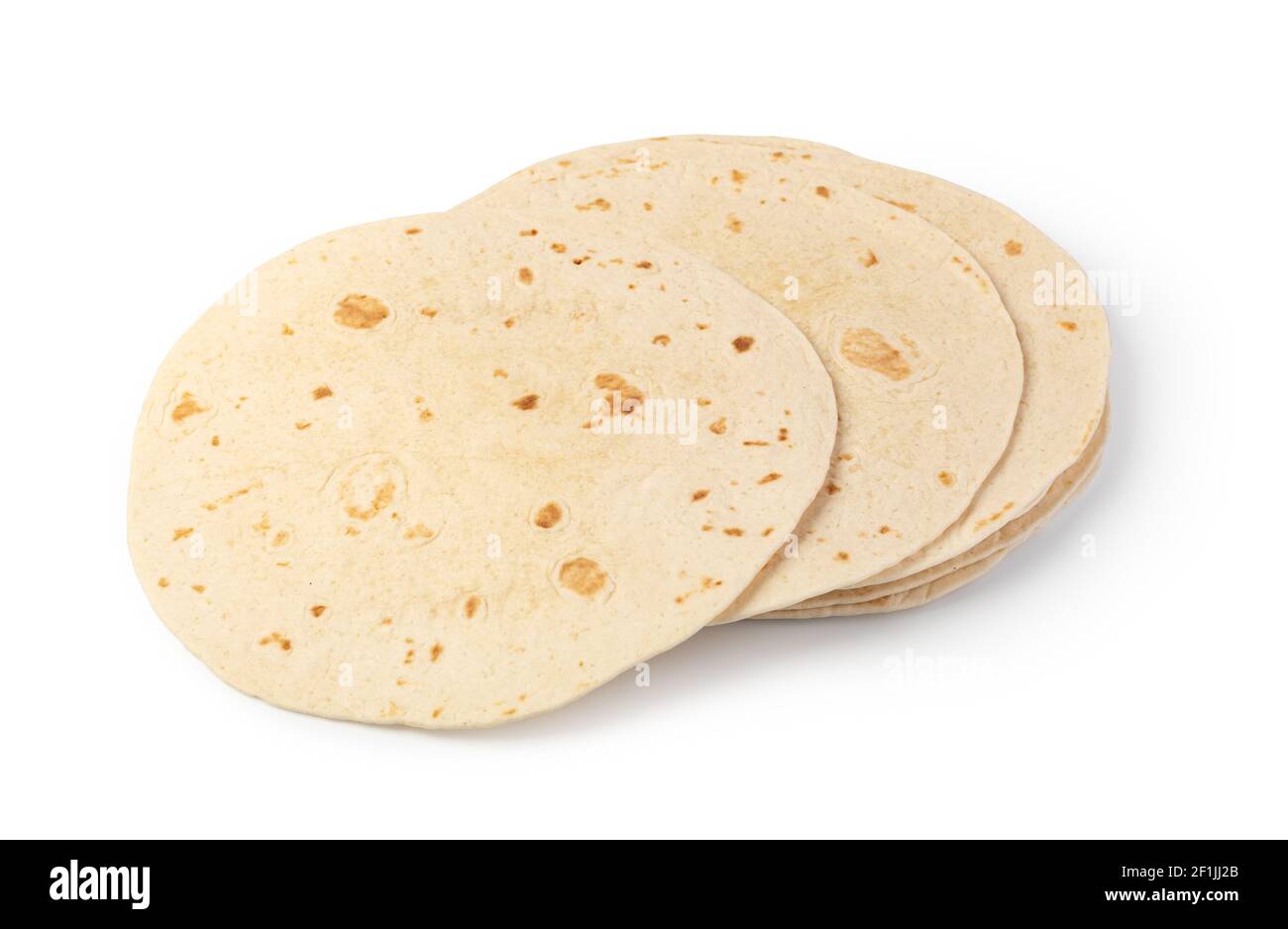 Plain tortilla wrap Stock Photo