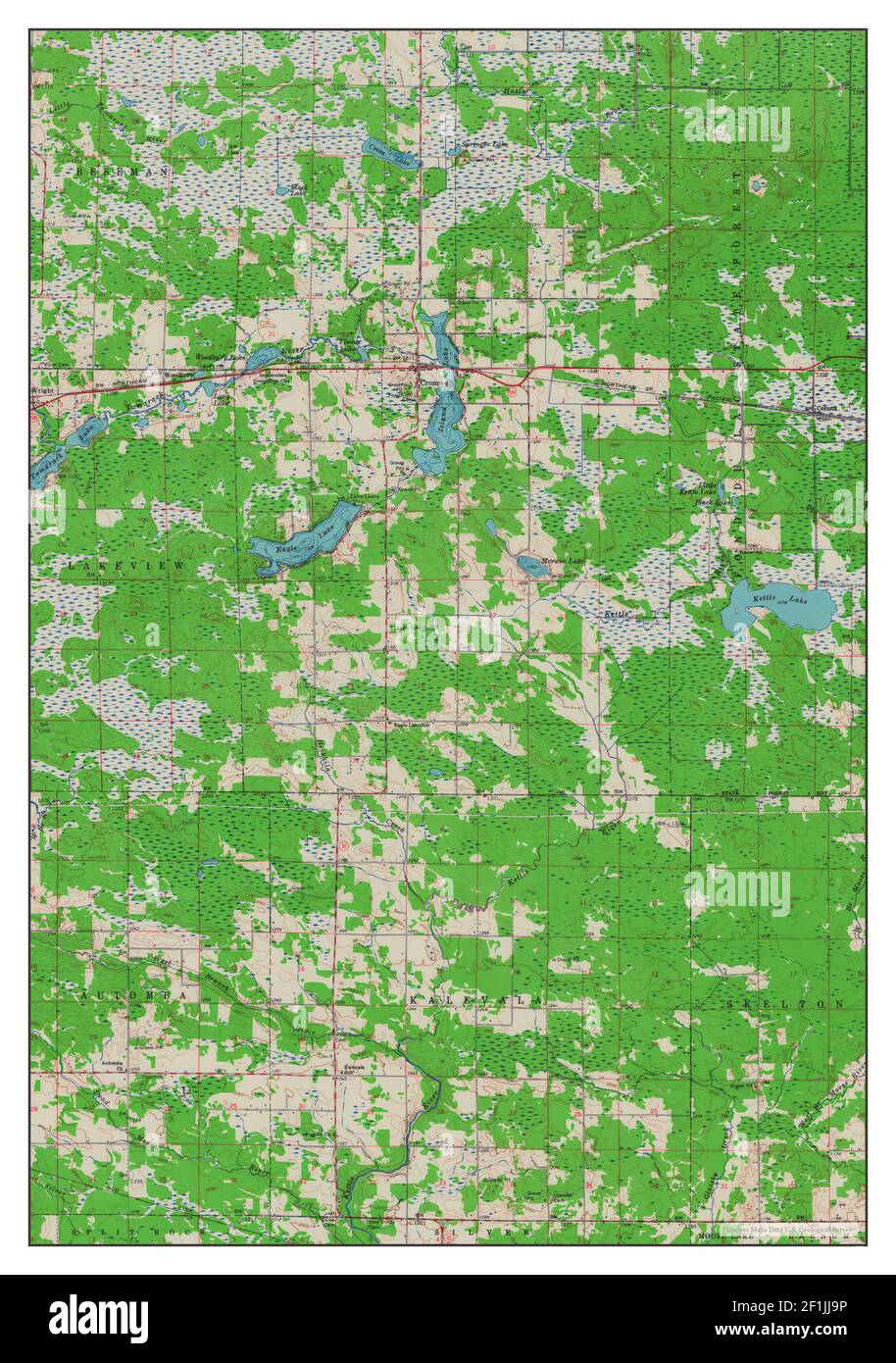 Cromwell, Minnesota, map 1961, 162500, United States of America by