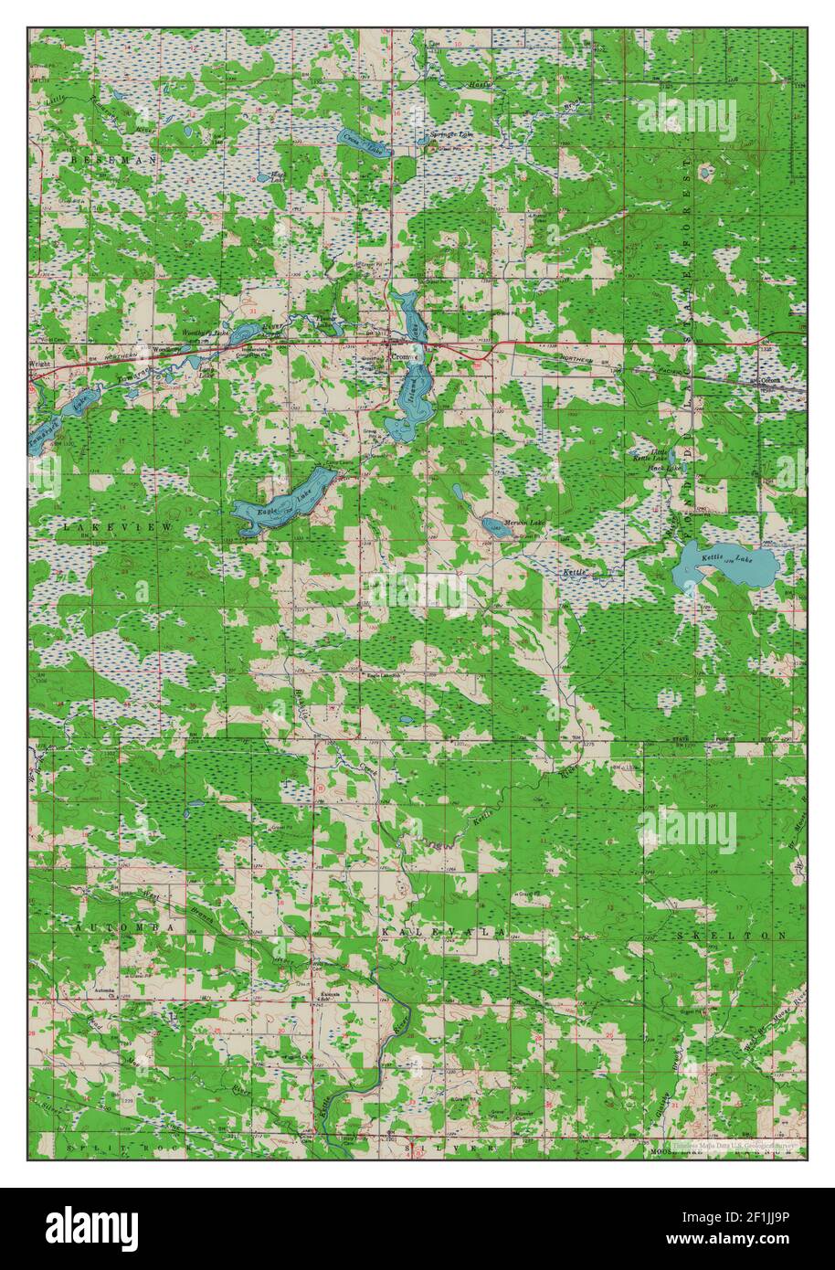 Cromwell, Minnesota, map 1961, 1:62500, United States of America by Timeless Maps, data U.S. Geological Survey Stock Photo