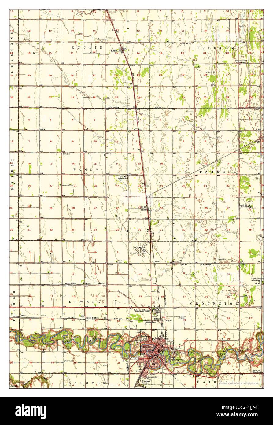 Map of crookston hires stock photography and images Alamy