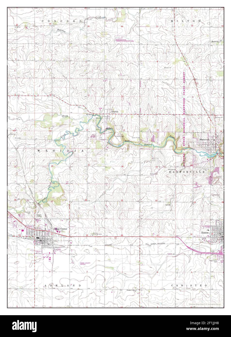 Dodge center minnesota map hires stock photography and images Alamy