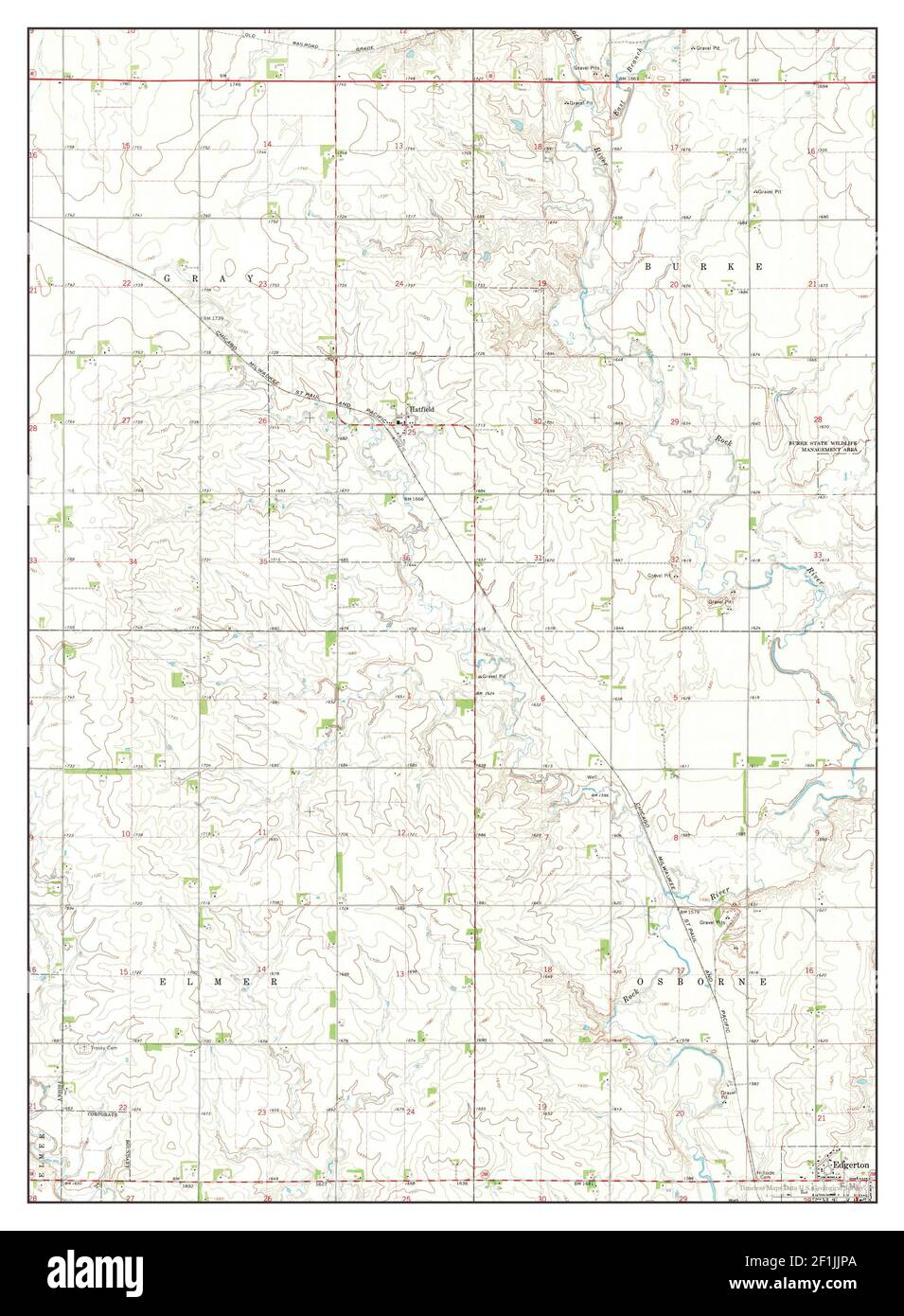 Edgerton North, Minnesota, map 1967, 124000, United States of America