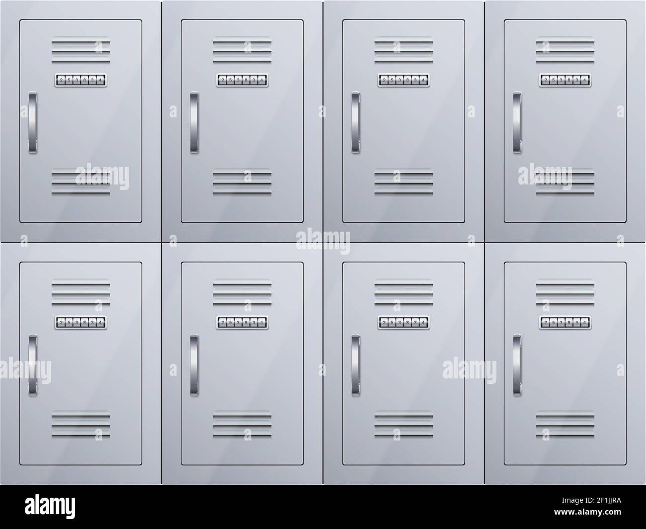 Lockers cabinets at the station Stock Vector