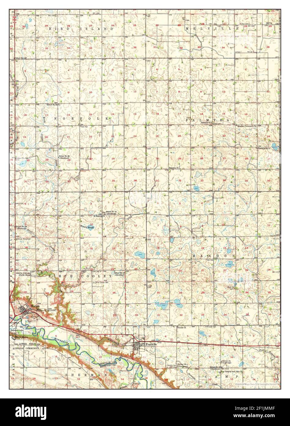 Morton, Minnesota, map 1952, 162500, United States of America by