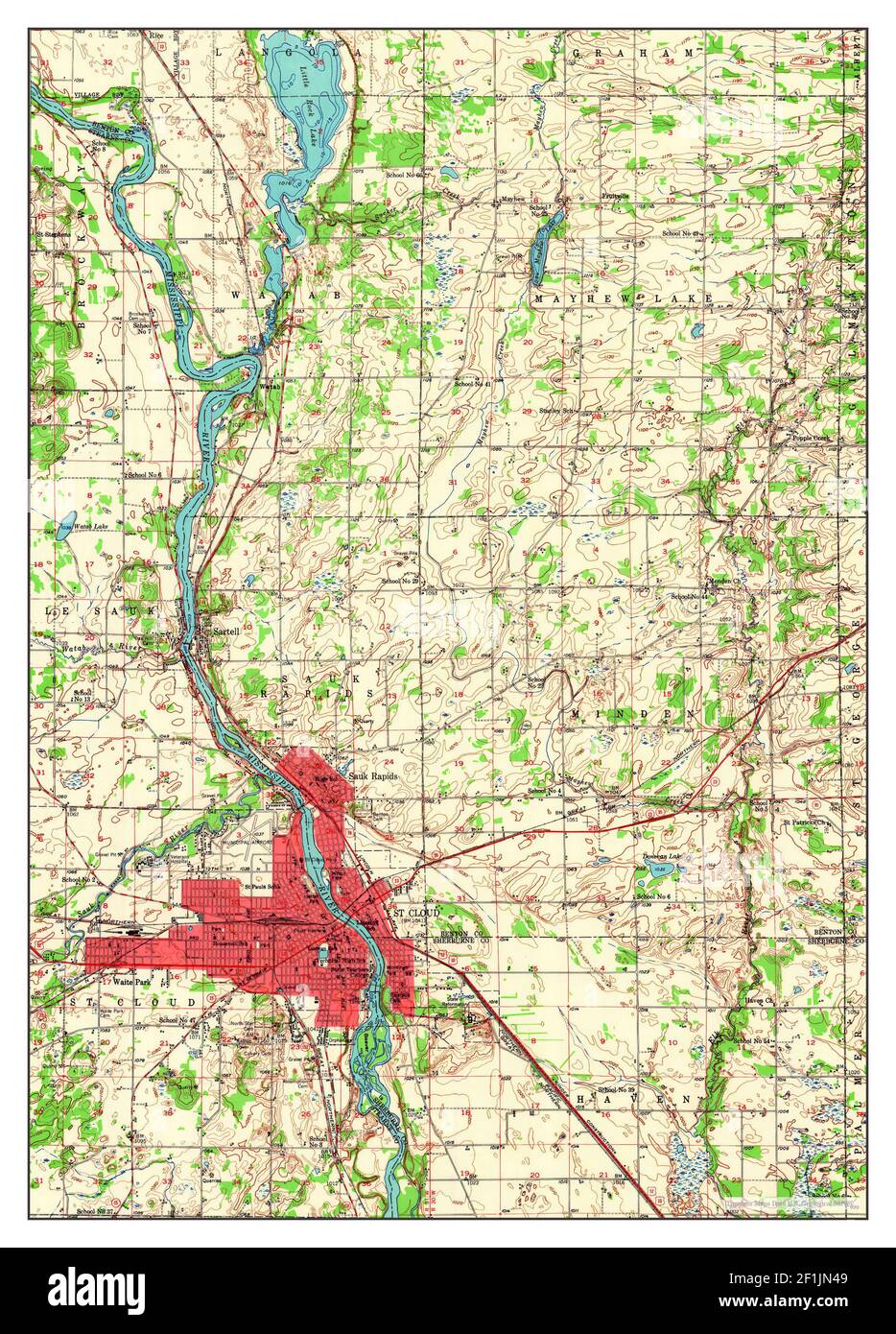 Map of st cloud hires stock photography and images Alamy