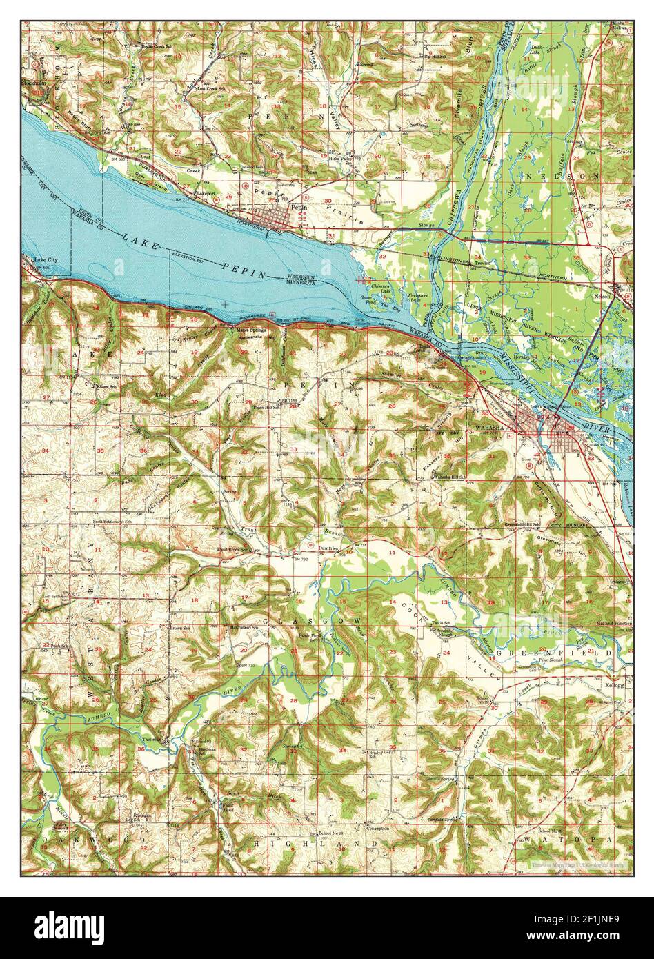 Map of wabasha hires stock photography and images Alamy