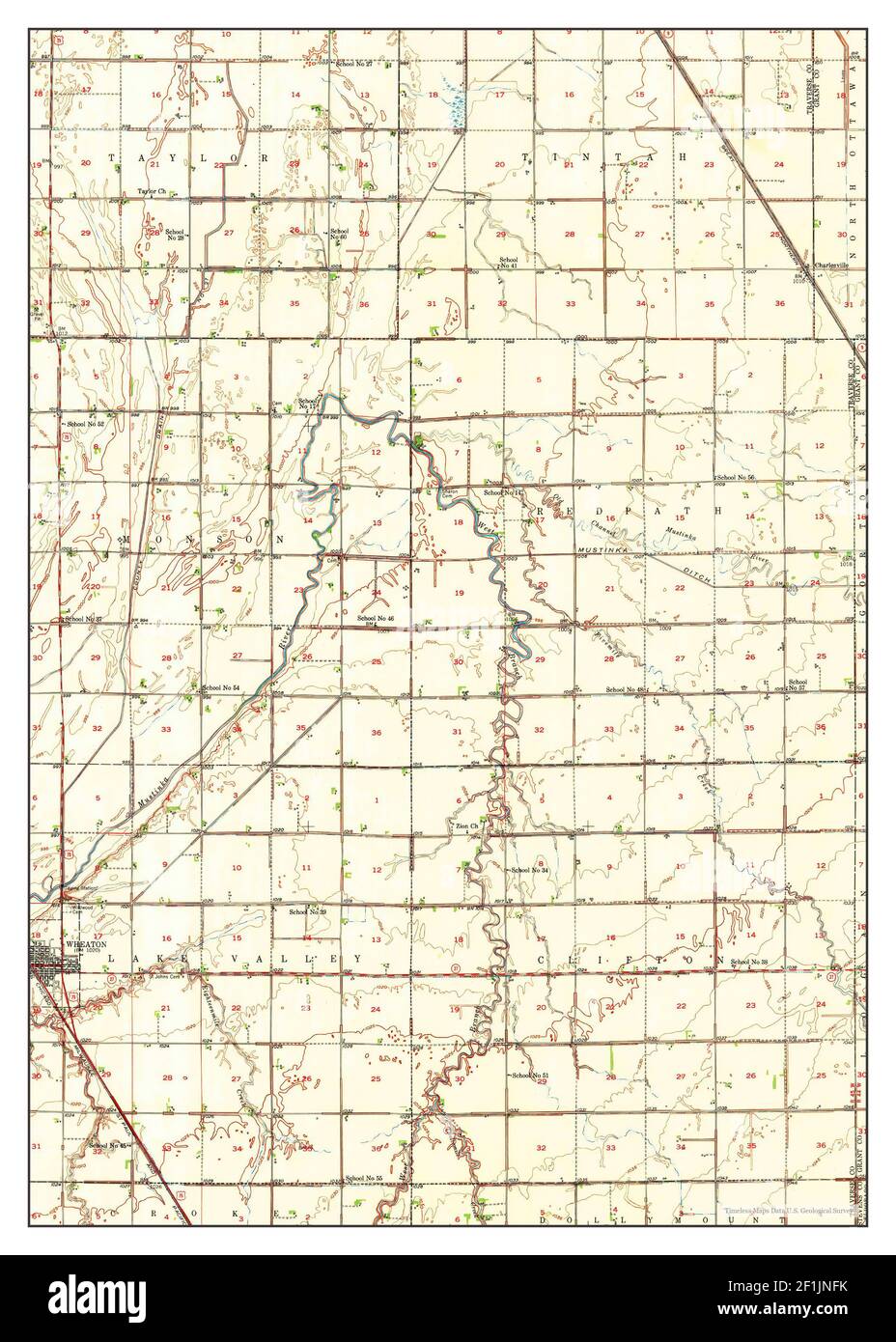 Map of wheaton minnesota hires stock photography and images Alamy