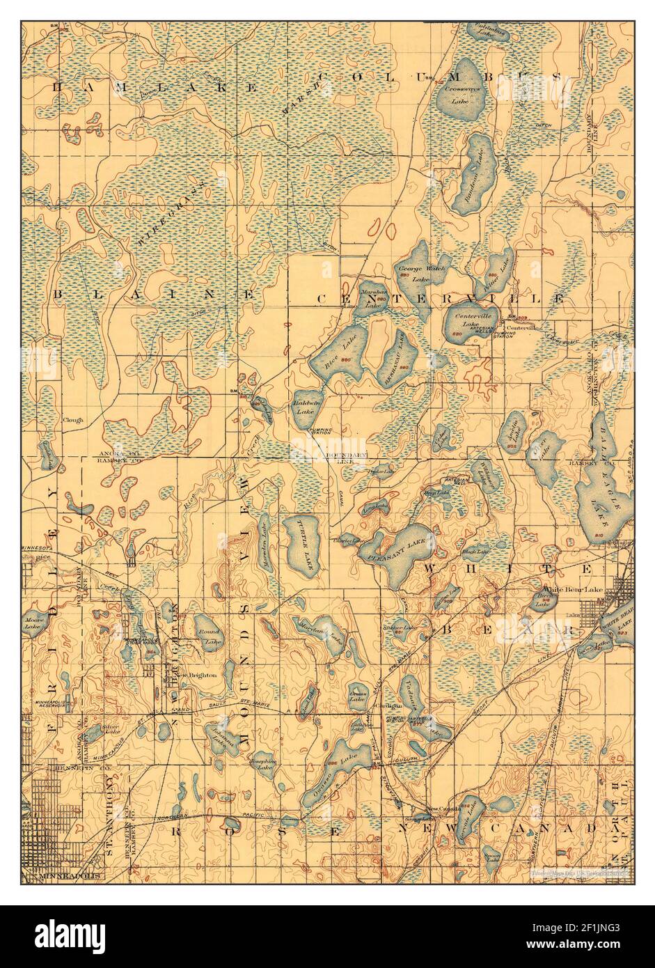 White Bear, Minnesota, map 1902, 162500, United States of America by