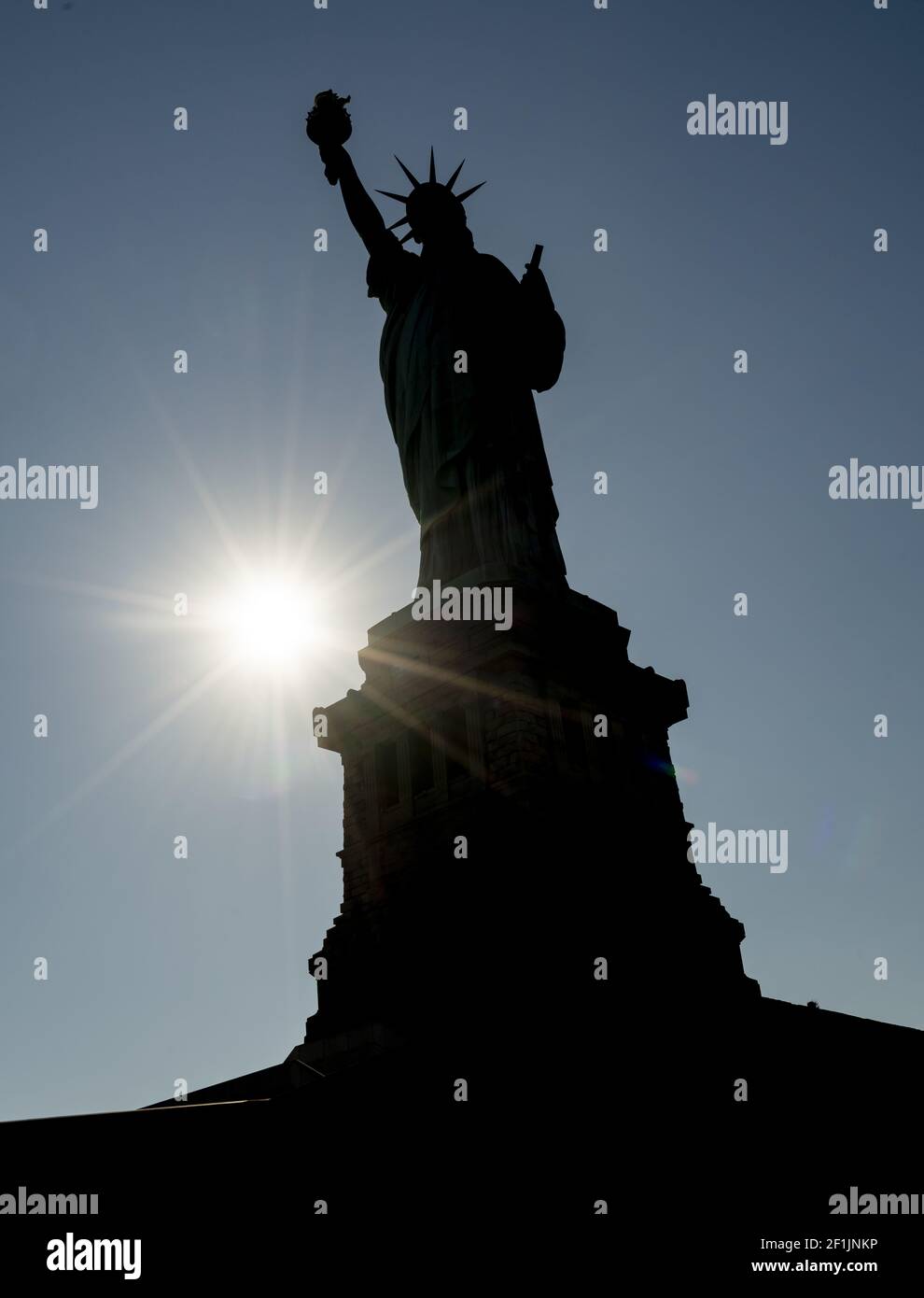 Statue of Liberty Stands Seafarers to the New York Harbor