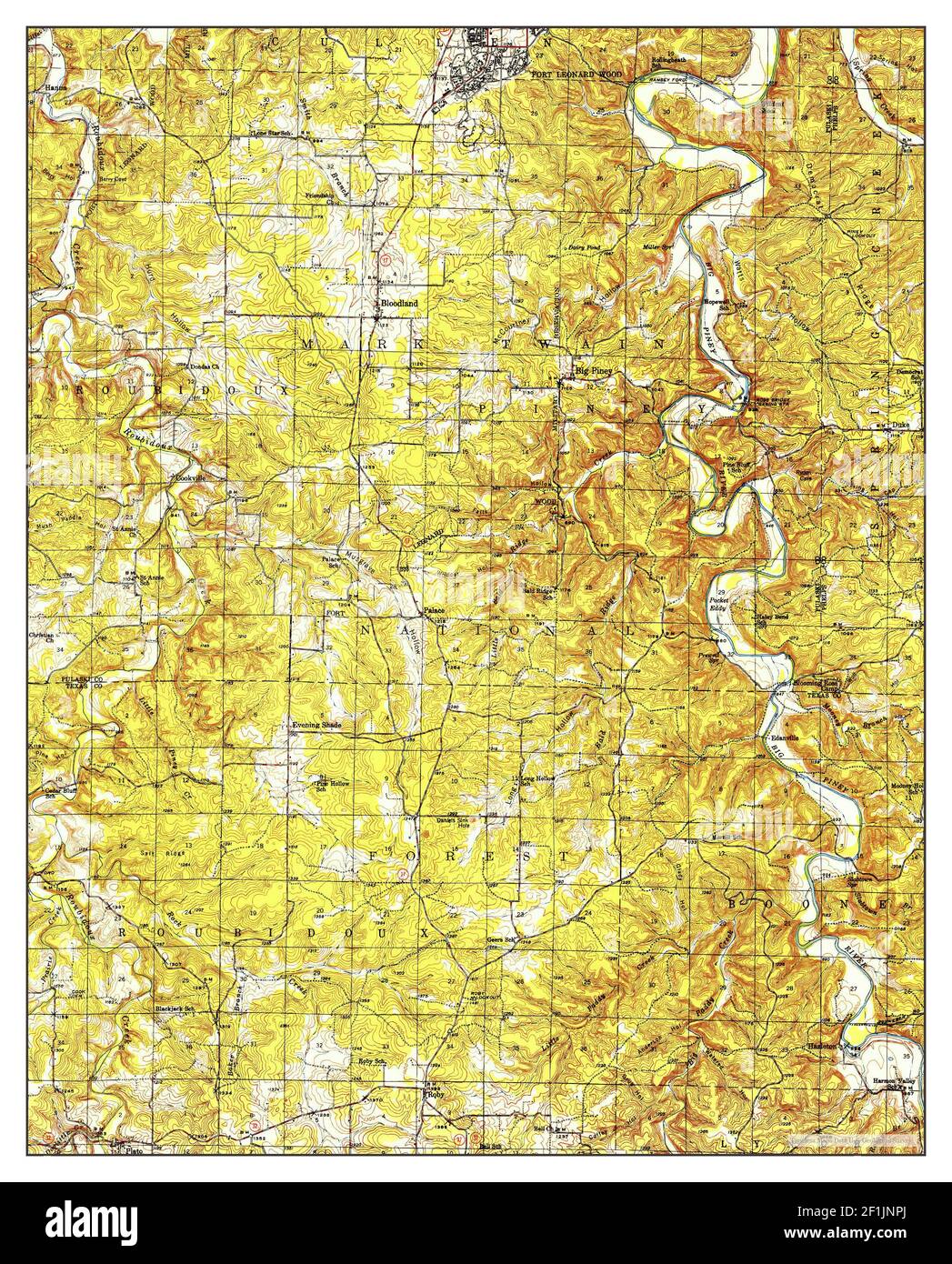 Map of big piney hires stock photography and images Alamy