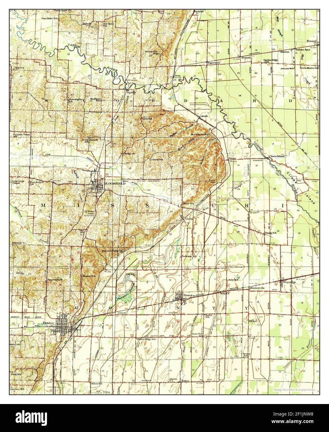 Map of bloomfield Cut Out Stock Images & Pictures Alamy