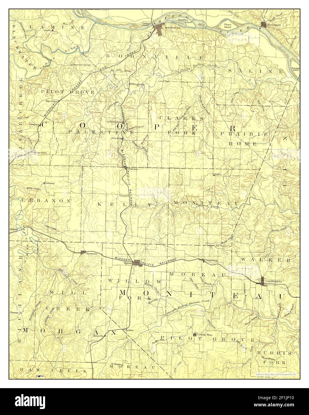 Map of boonville hires stock photography and images Alamy