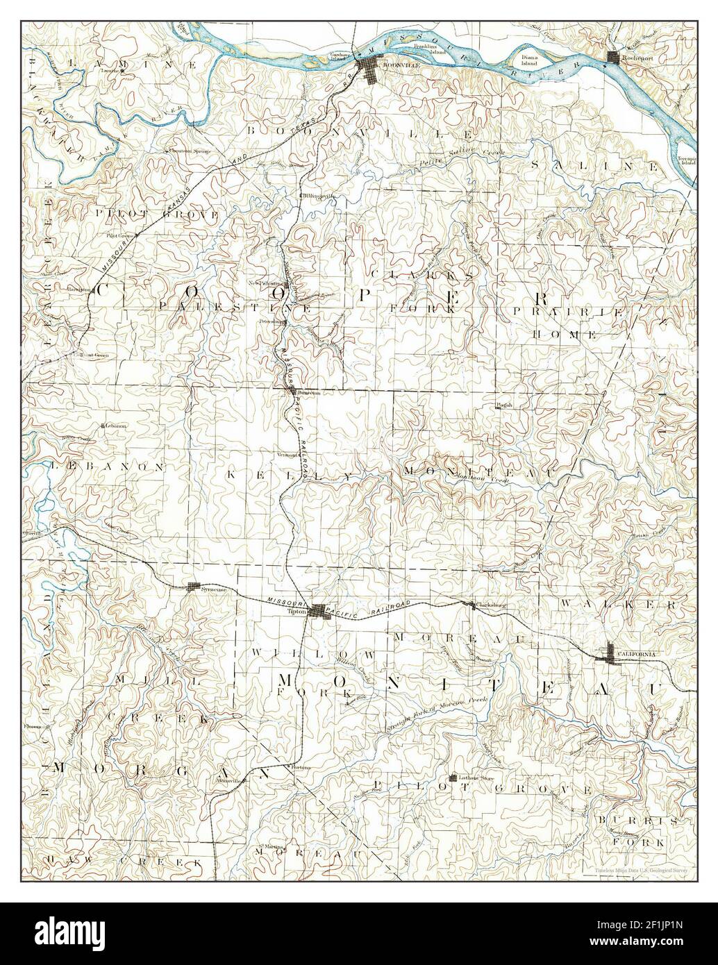 Map of boonville hires stock photography and images Alamy