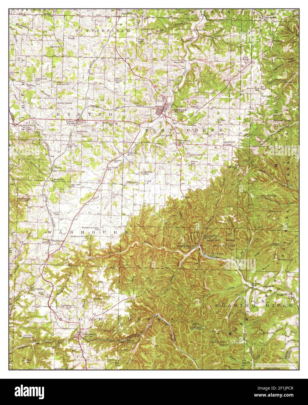 Map Of Cassville Cut Out Stock Images & Pictures Alamy
