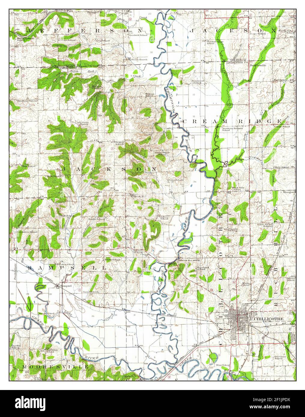 Map of chillicothe Cut Out Stock Images & Pictures Alamy