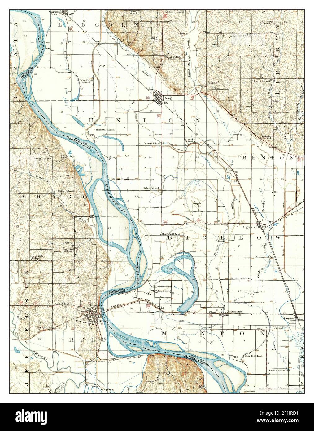 Craig, Missouri, map 1920, 162500, United States of America by