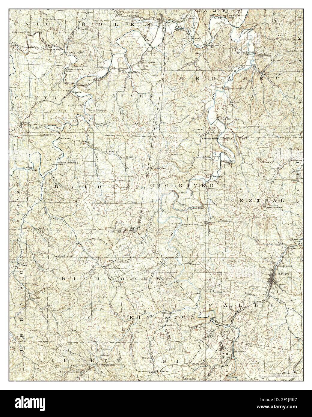 De Soto, Missouri, map 1901, 1125000, United States of America by