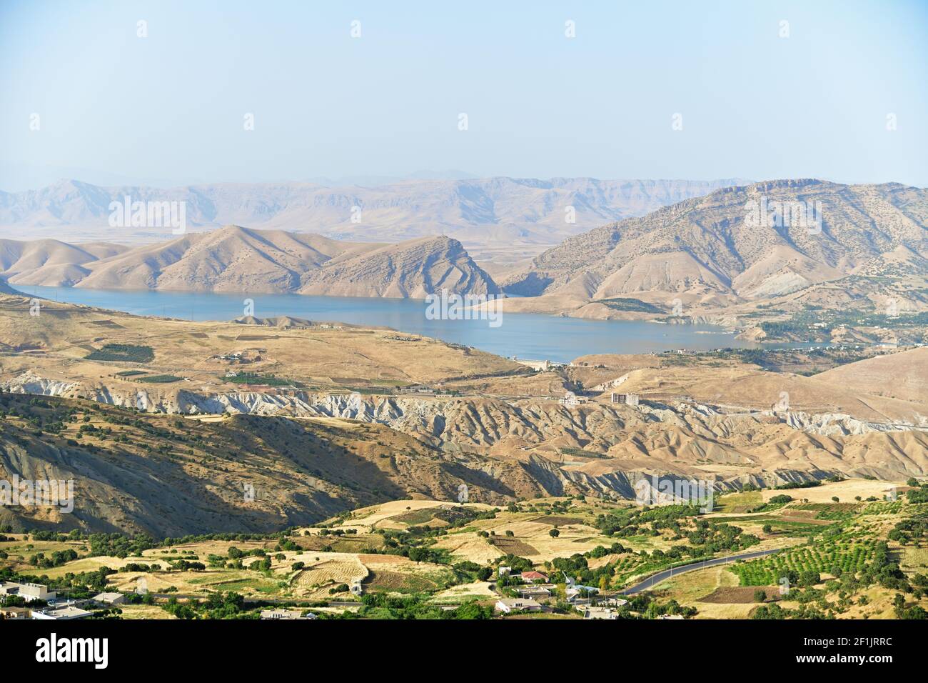 Dukan Dam in Sulaymaniyah Province Stock Photo