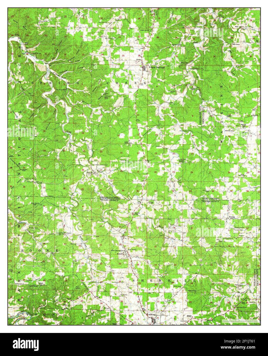 Map of edgar springs hires stock photography and images Alamy