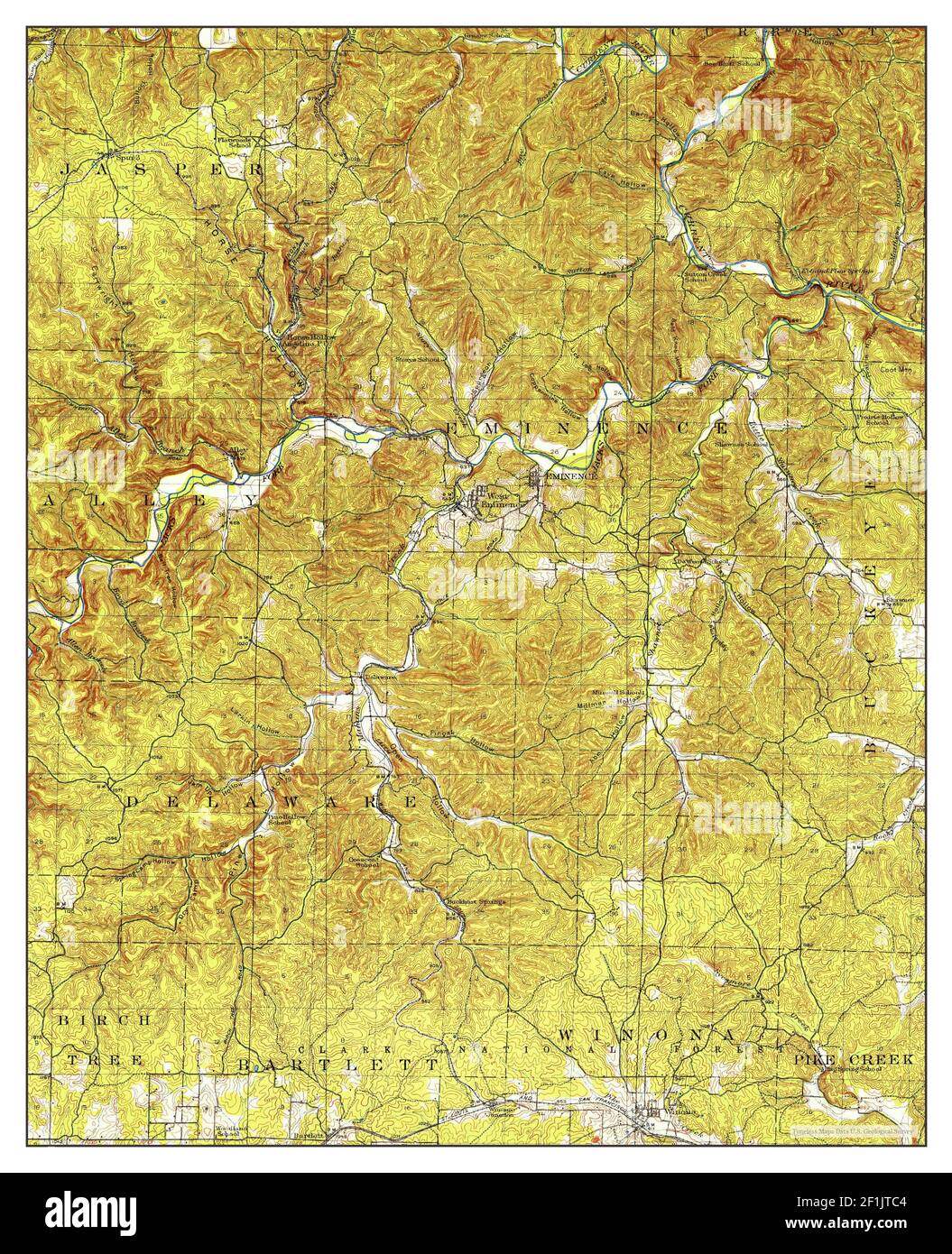 Map of eminence missouri hires stock photography and images Alamy