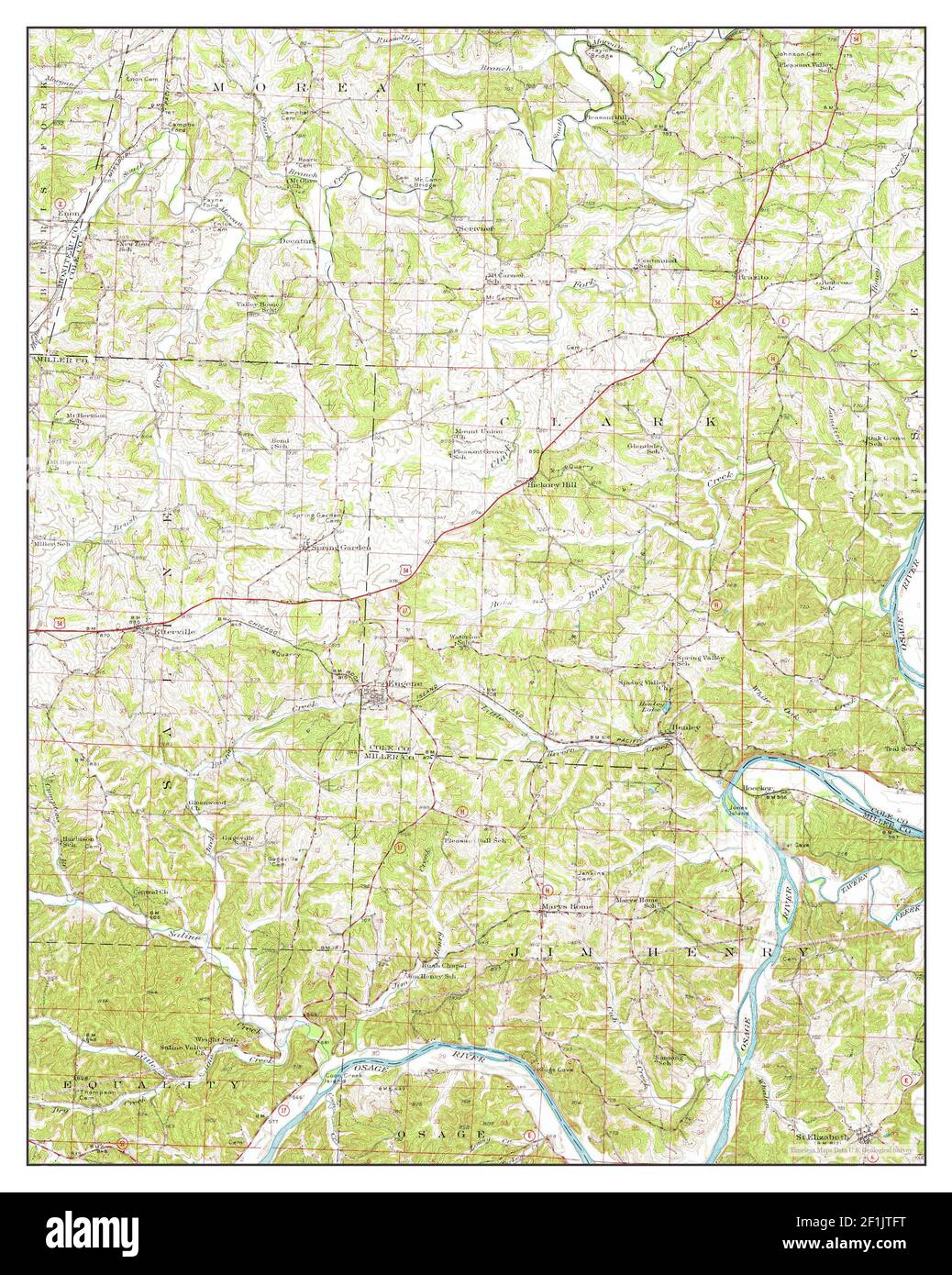 Eugene map Cut Out Stock Images & Pictures Alamy
