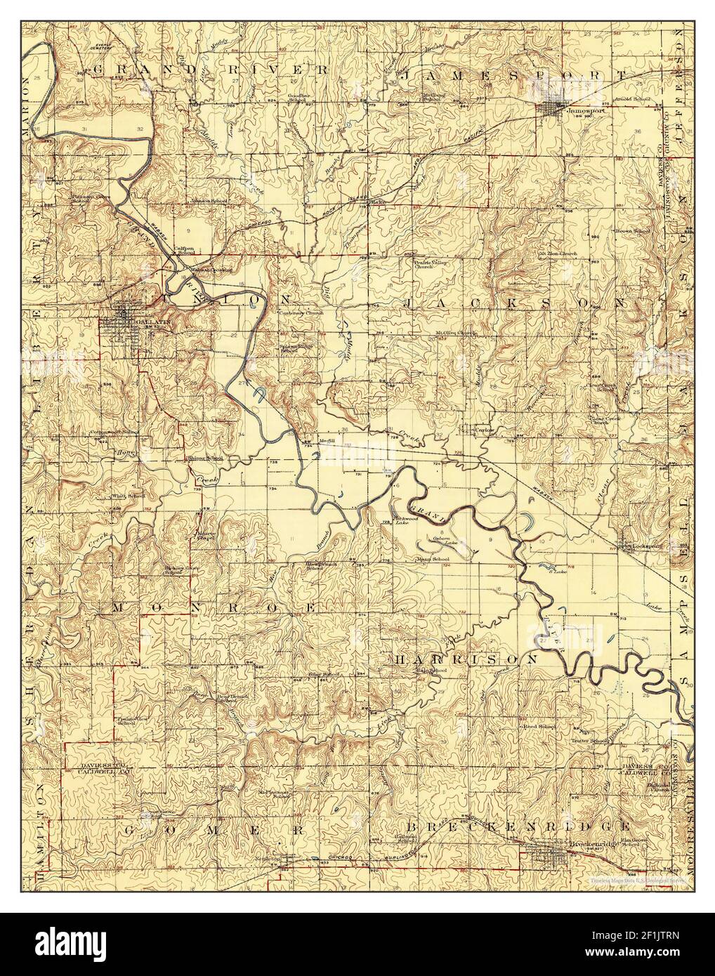 Gallatin, Missouri, map 1922, 162500, United States of America by