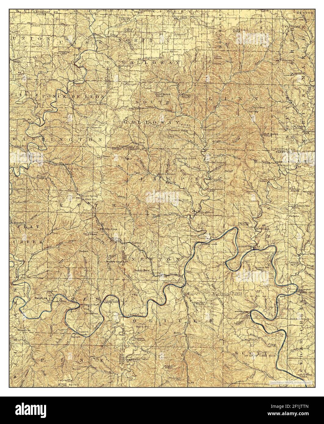 Forsyth, Missouri, map 1907, 1125000, United States of America by