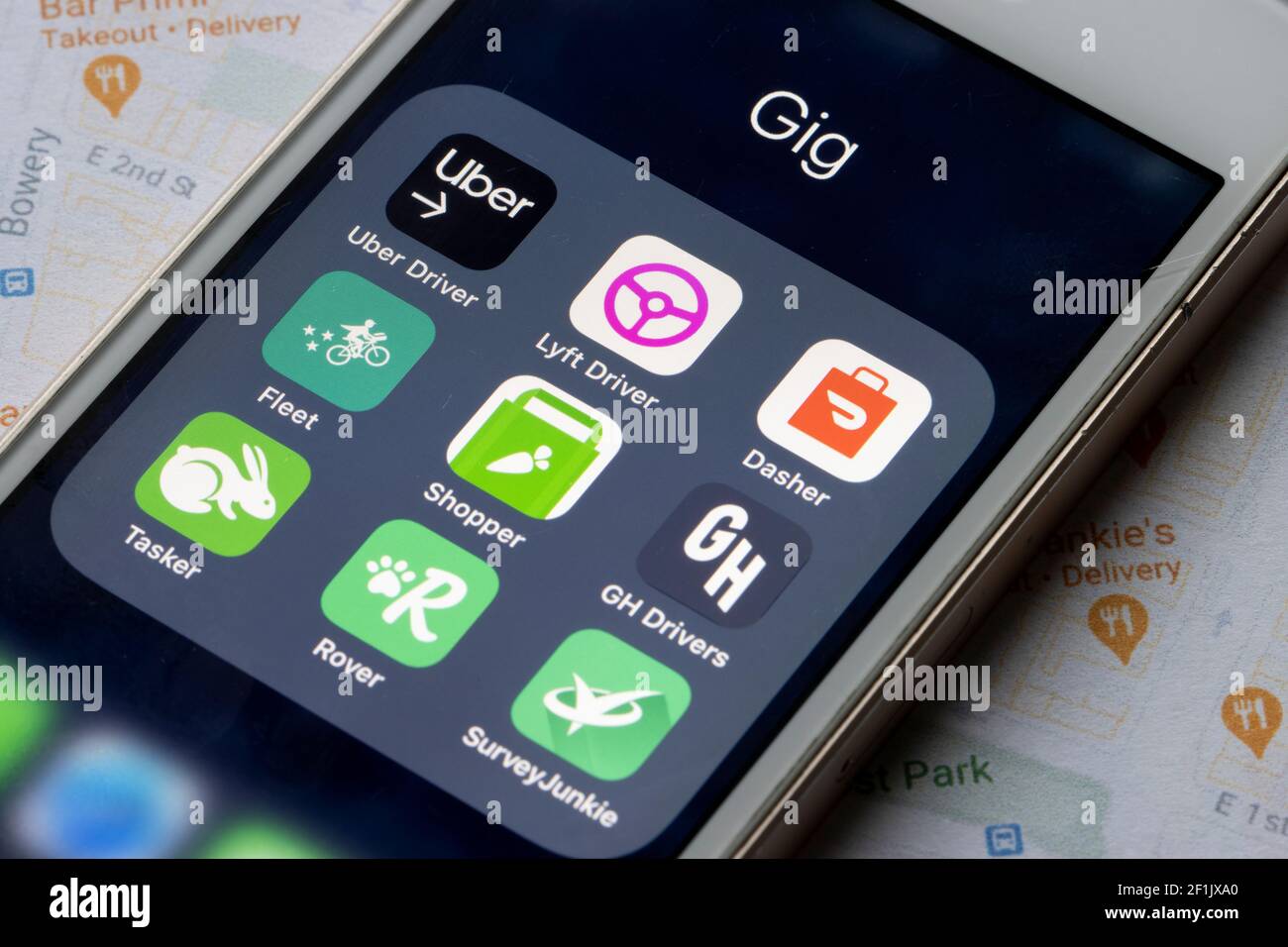 Assorted gig apps are seen on an iPhone - Uber Driver, Lyft Driver, Dasher,  Postmates Fleet, Instacart Shopper, GH Drivers, Tasker by TaskRabbit Stock  Photo - Alamy