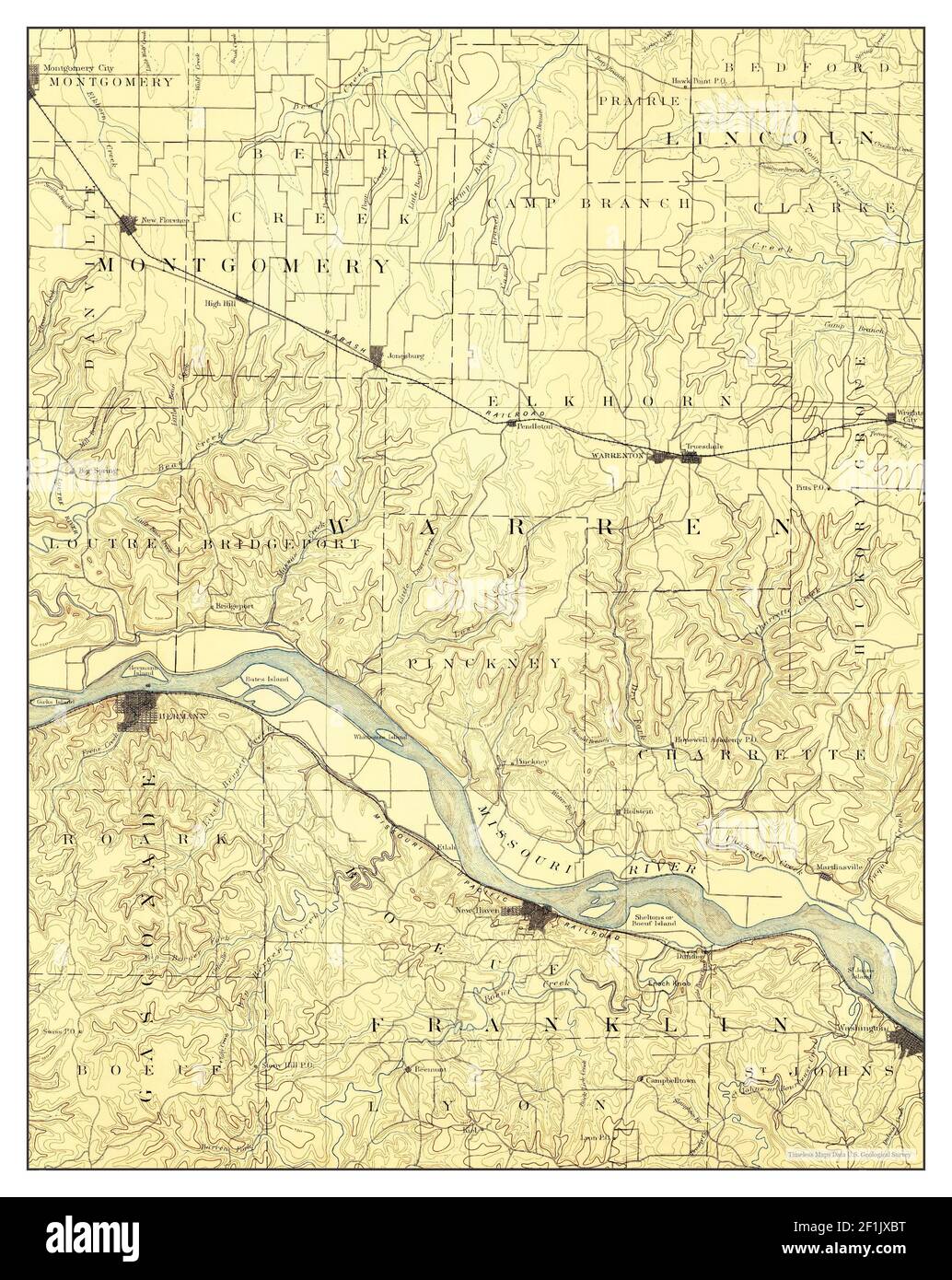 Map of hermann missouri hires stock photography and images Alamy
