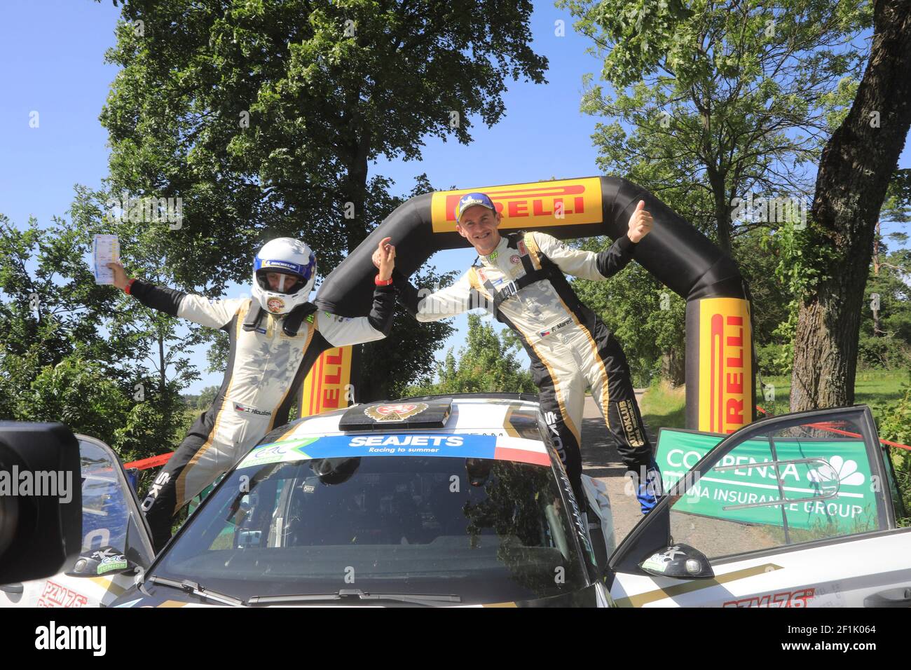 MARES Filip (CZE), HLOUSEK Jan (CZE), ACCR Czech Rally Team, Skoda ...
