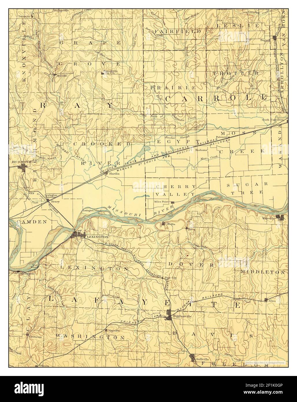 Map of lexington missouri hires stock photography and images Alamy
