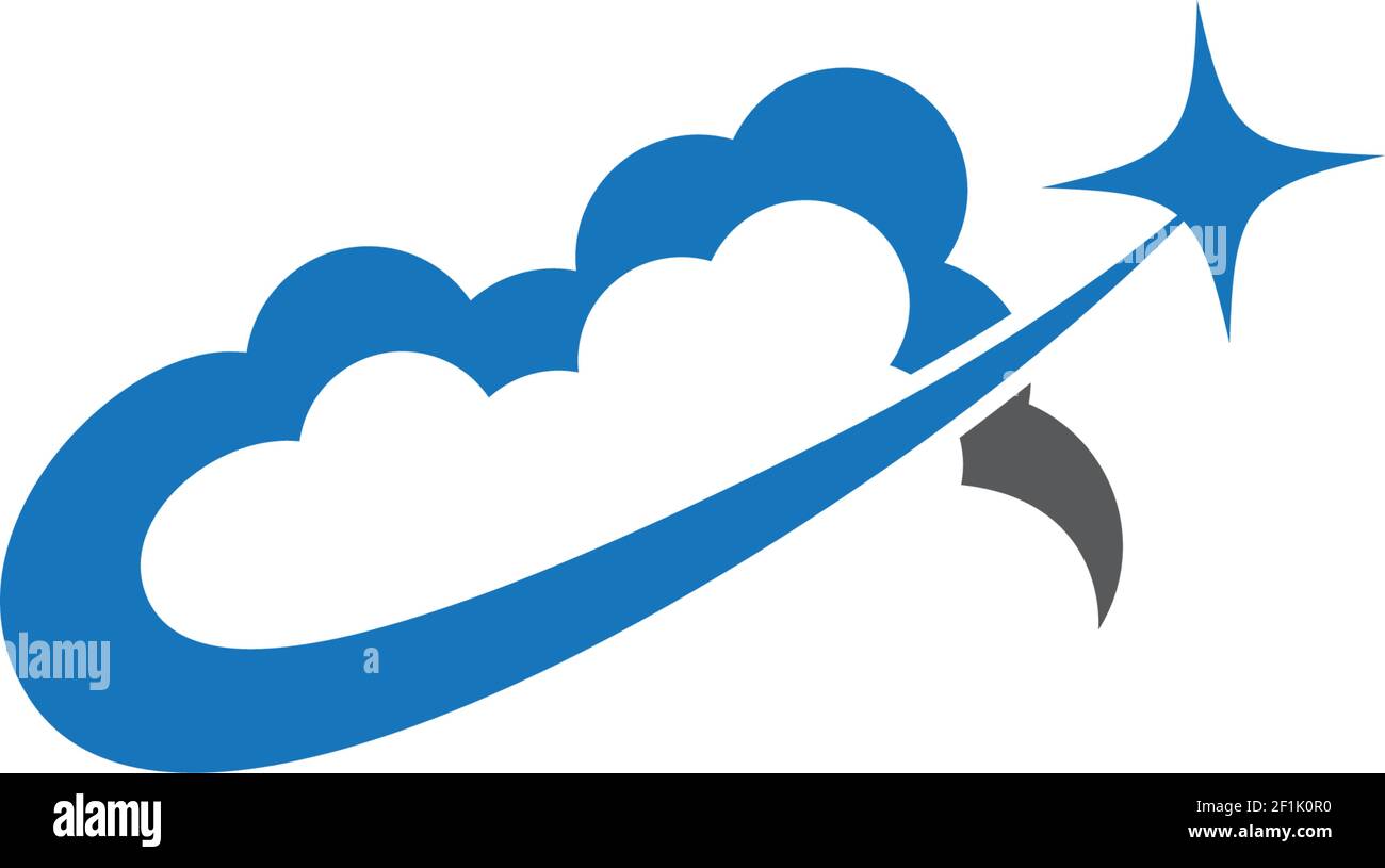 cloud technology vector logo template design vector Stock Vector Image ...