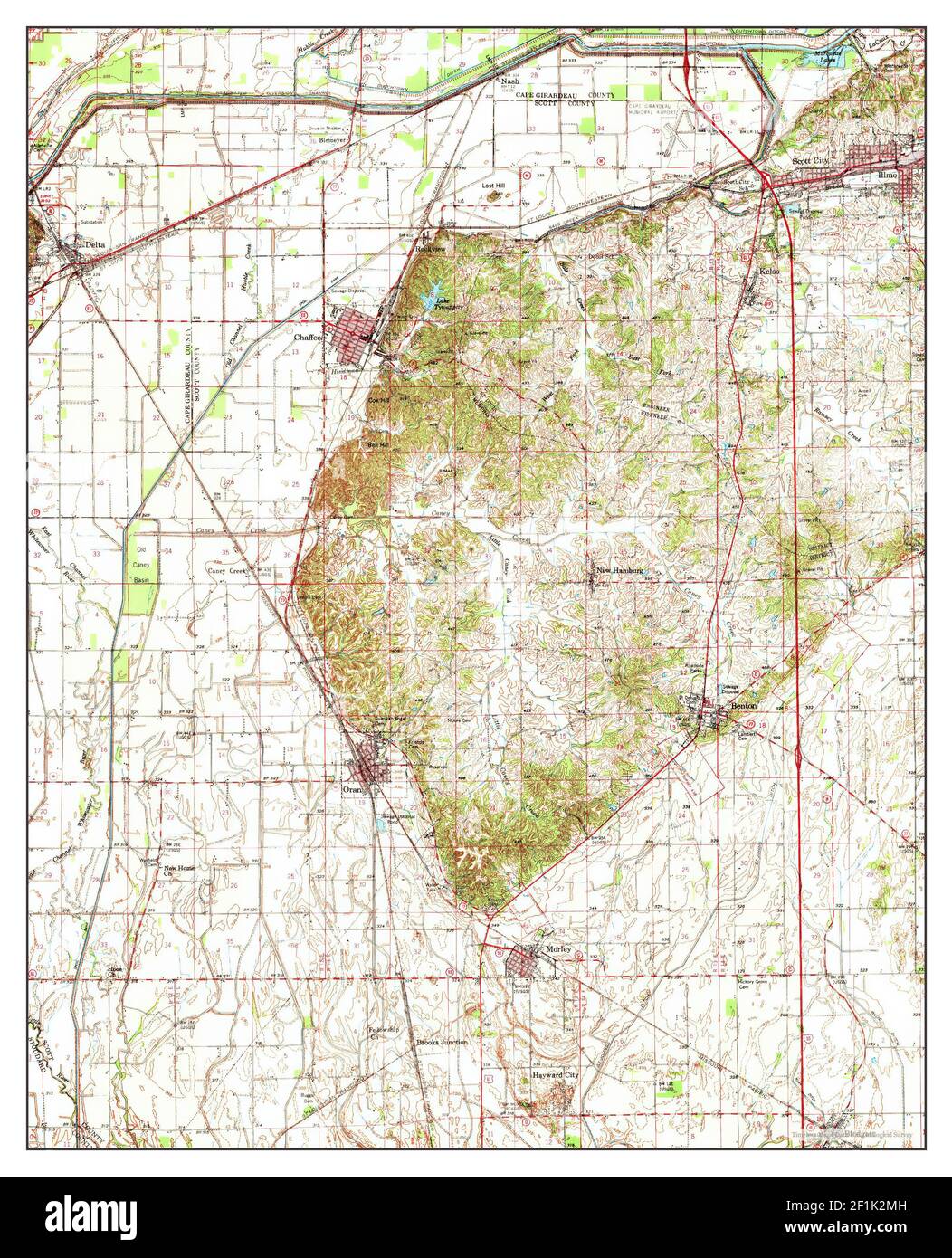 Morley, Missouri, map 1963, 162500, United States of America by