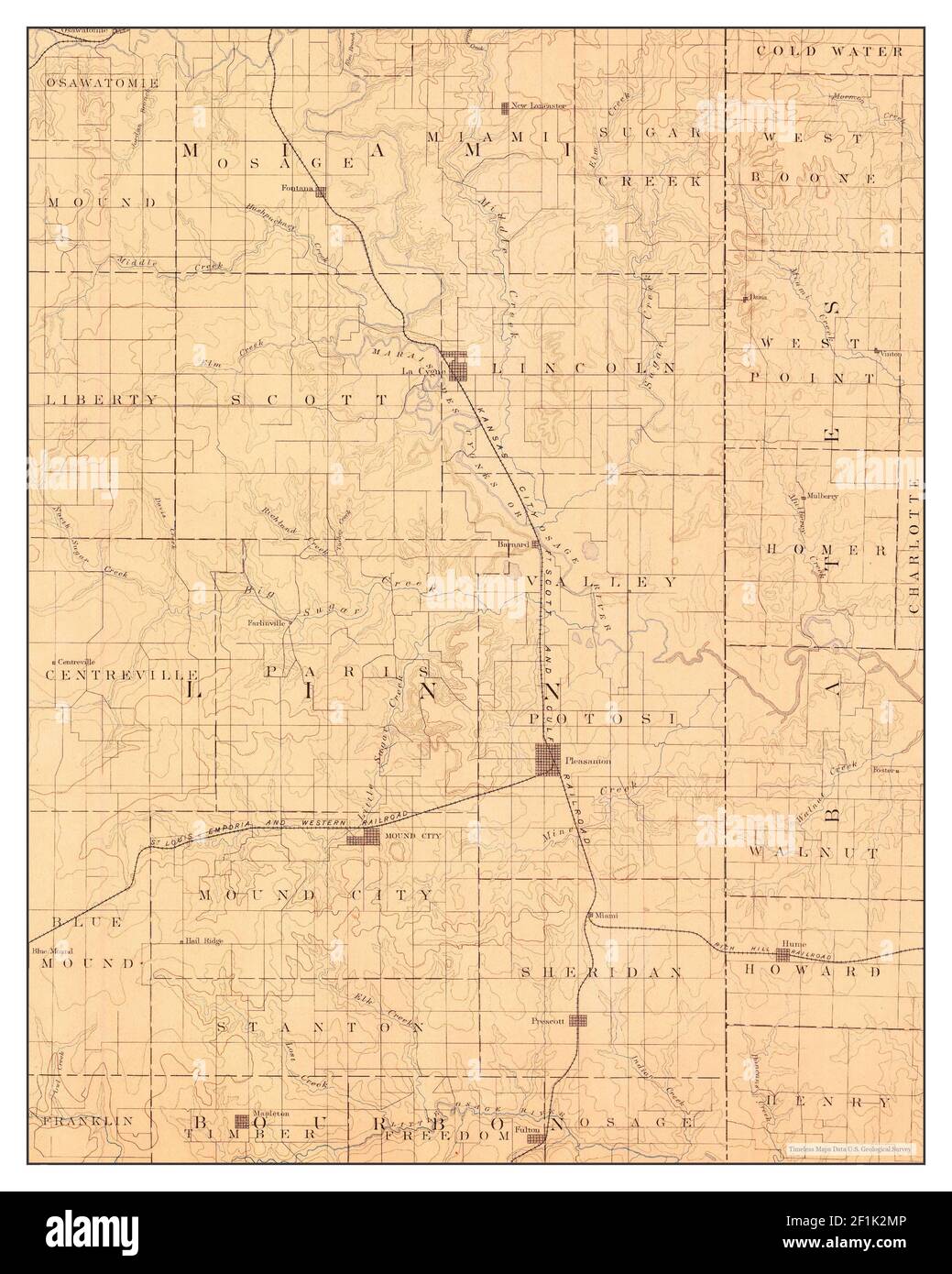 Map of mound city missouri hires stock photography and images Alamy