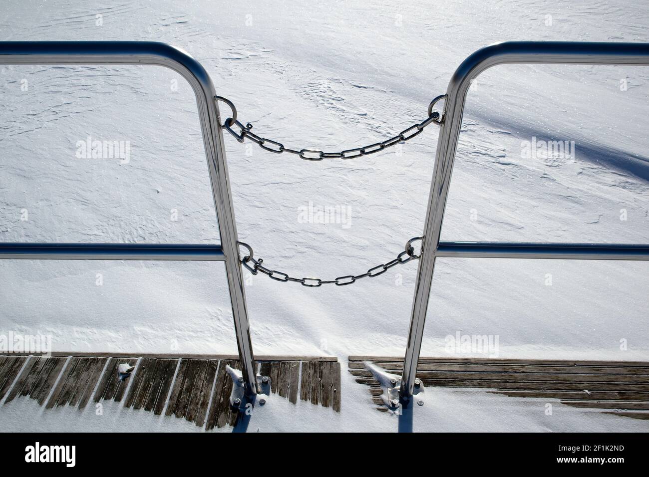 Pool Closure Chain Pool chain fence hi-res stock photography and images - Alamy