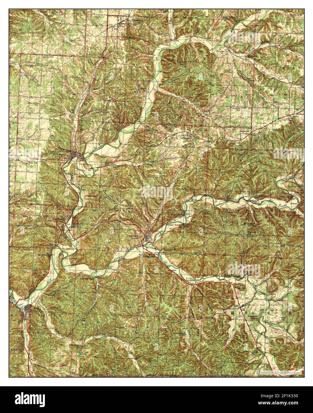 Map of noel missouri Cut Out Stock Images & Pictures - Alamy