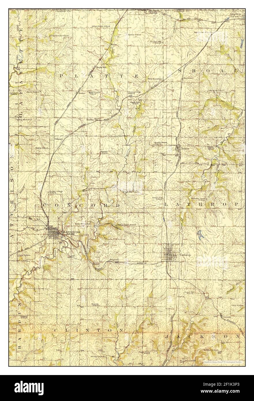 Map of plattsburg missouri hires stock photography and images Alamy