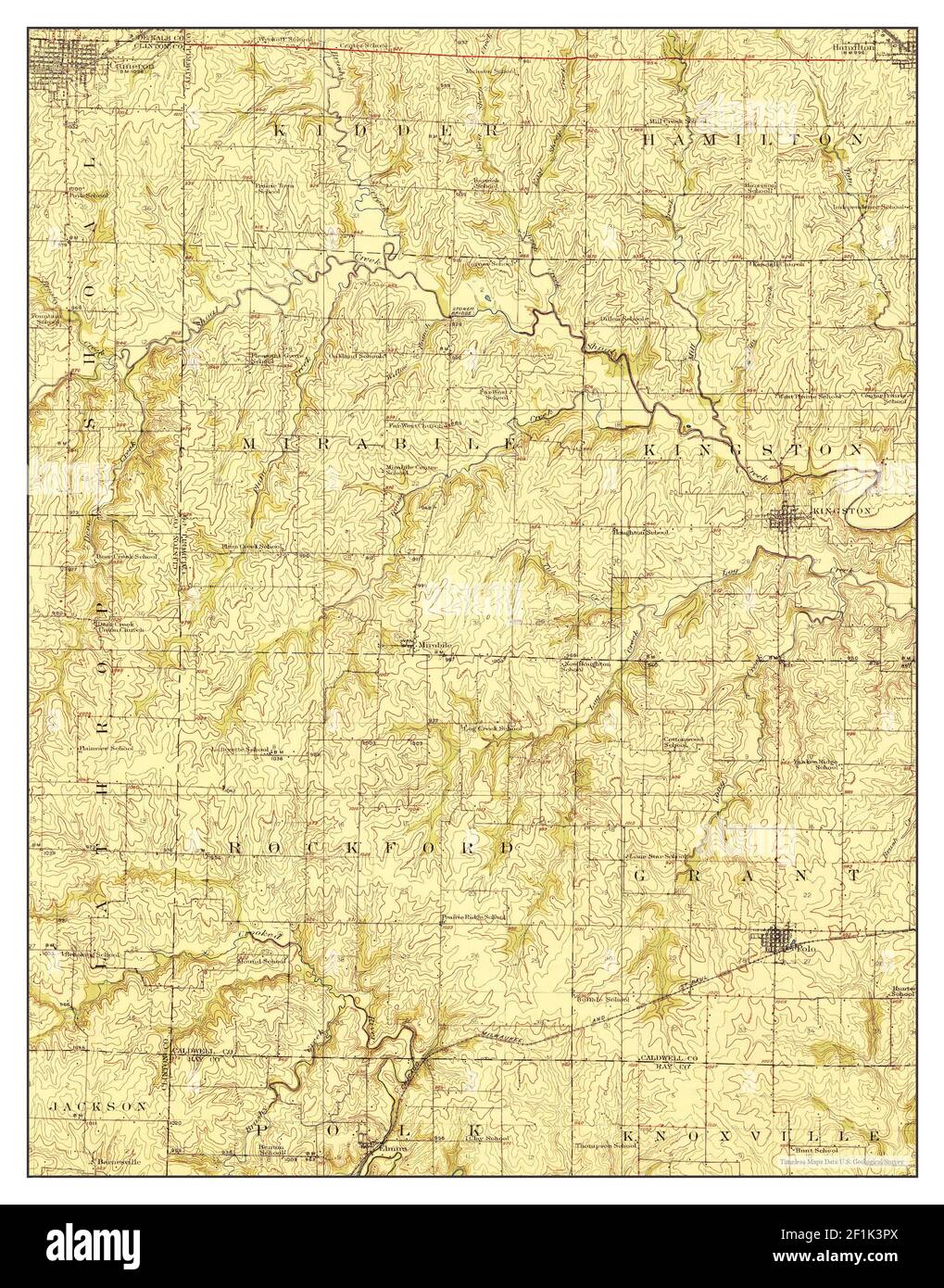 Polo, Missouri, map 1924, 162500, United States of America by Timeless