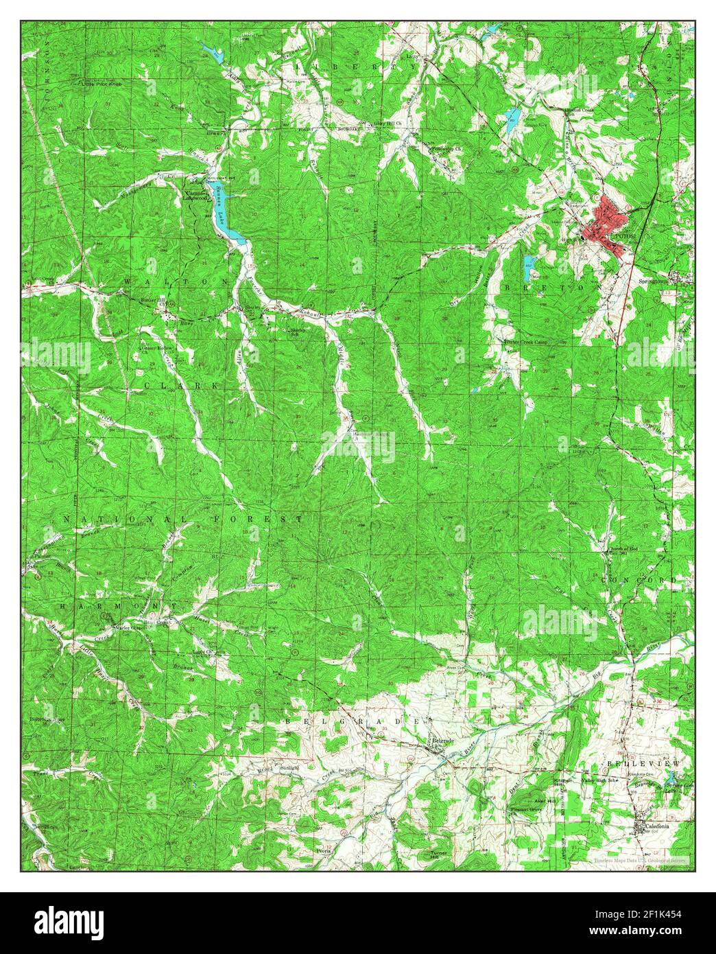 Potosi, Missouri, map 1958, 162500, United States of America by
